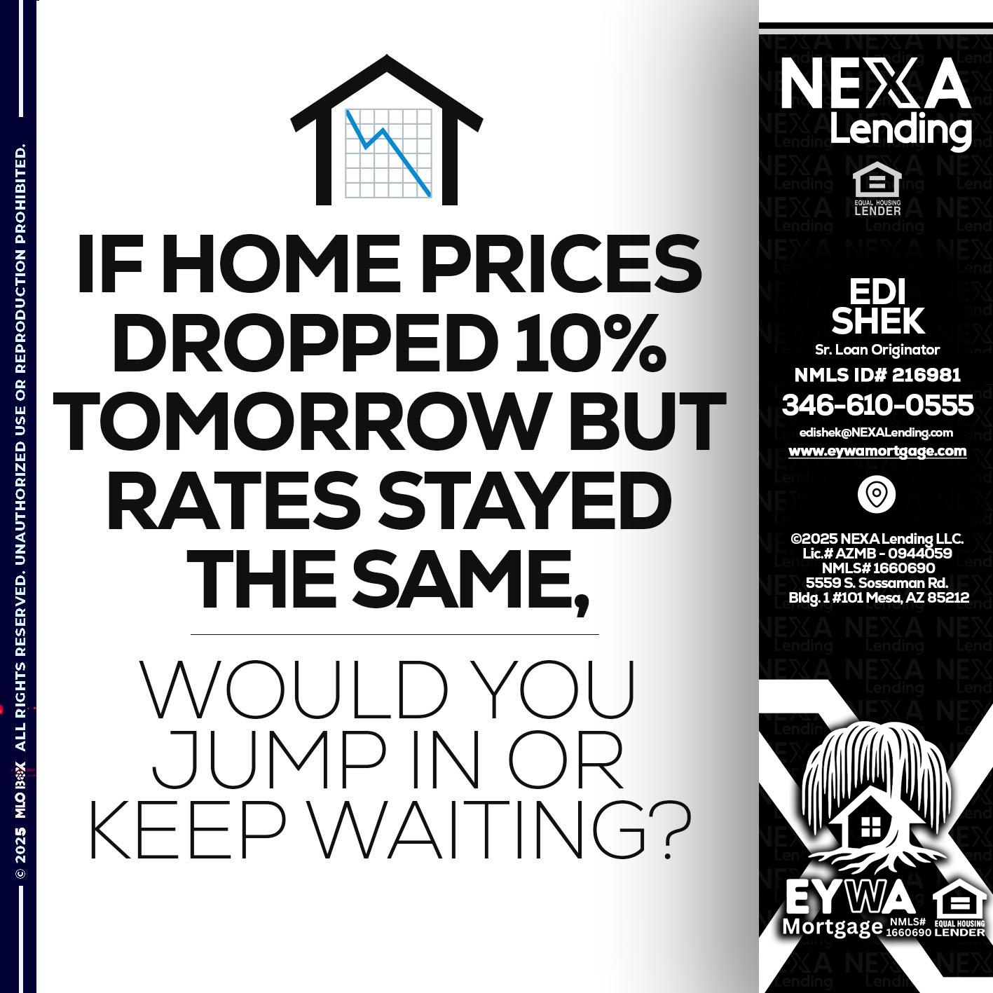 IF HOME PRICES - Edi Shek -Loan Originator