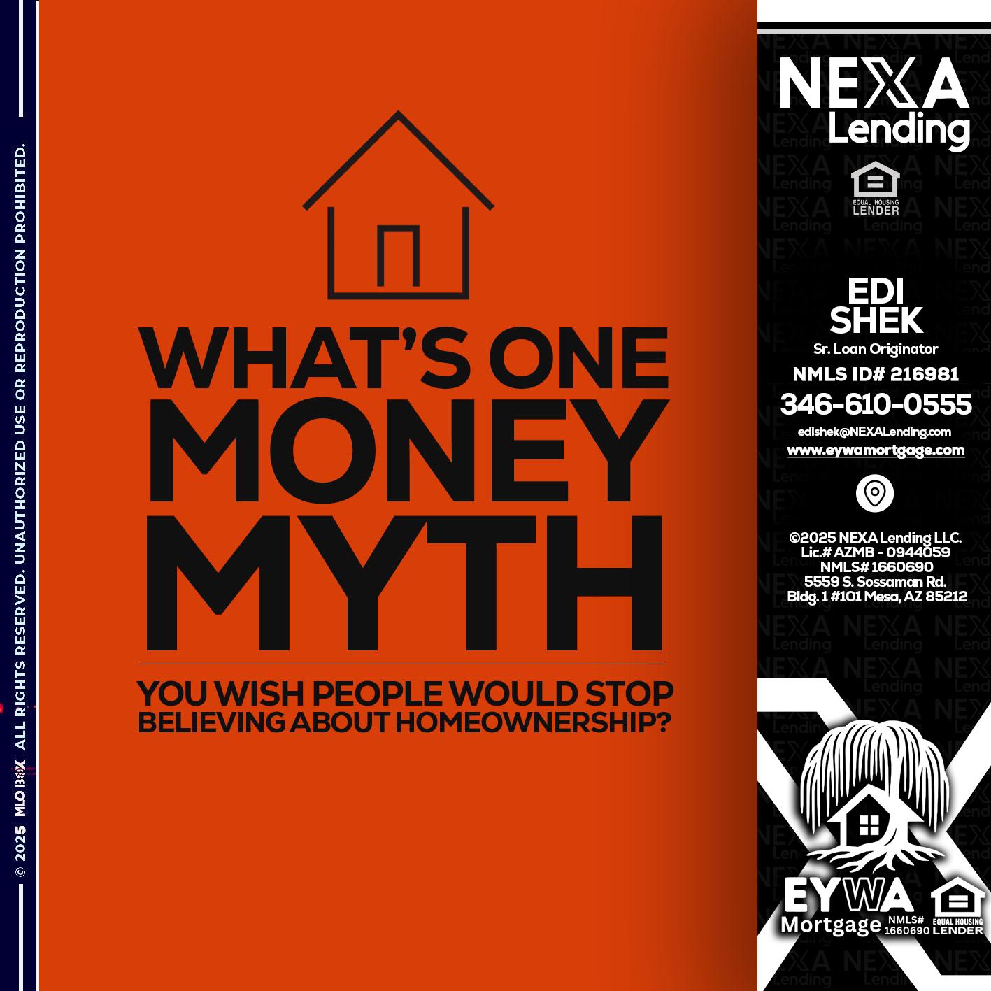 WHATS ONE - Edi Shek -Loan Originator