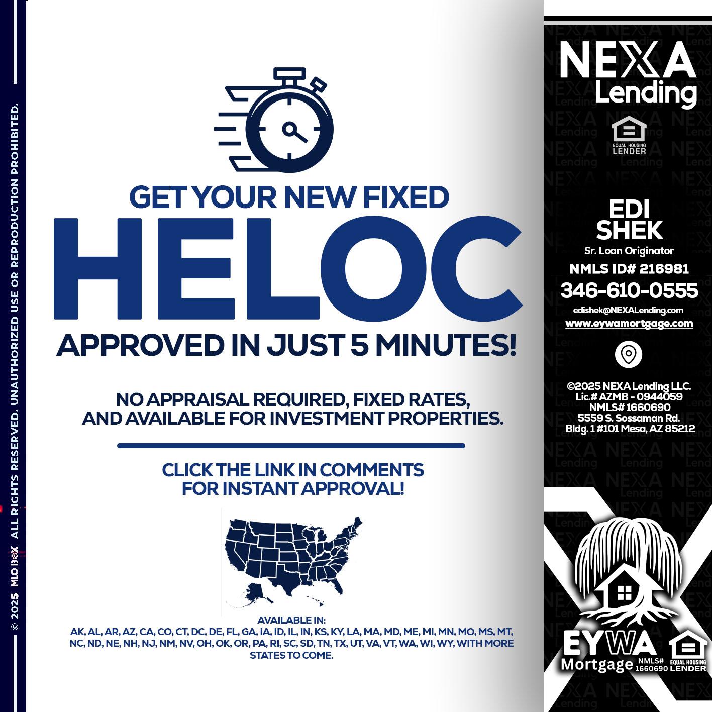 HELOC - Edi Shek -Loan Originator