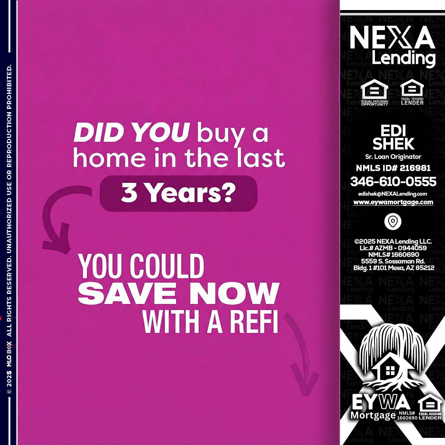 did you - Edi Shek -Loan Originator