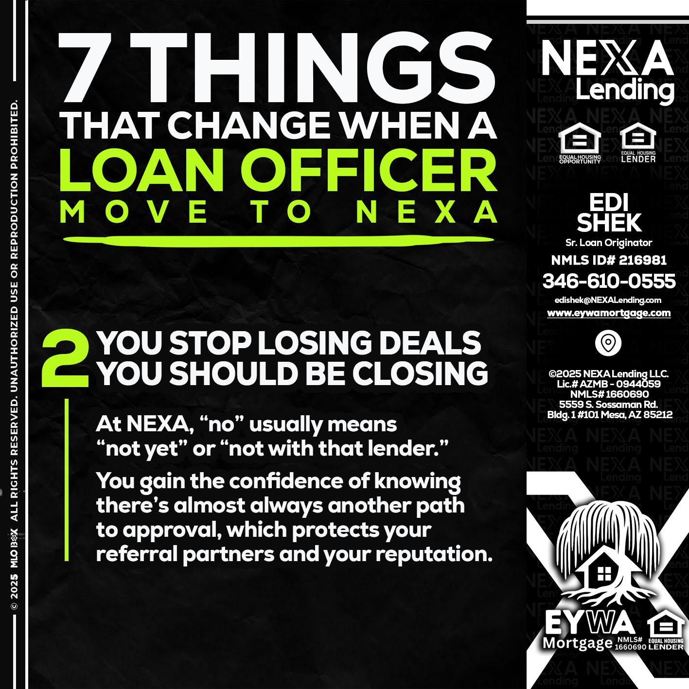 7 THINGS (2) - Edi Shek -Loan Originator