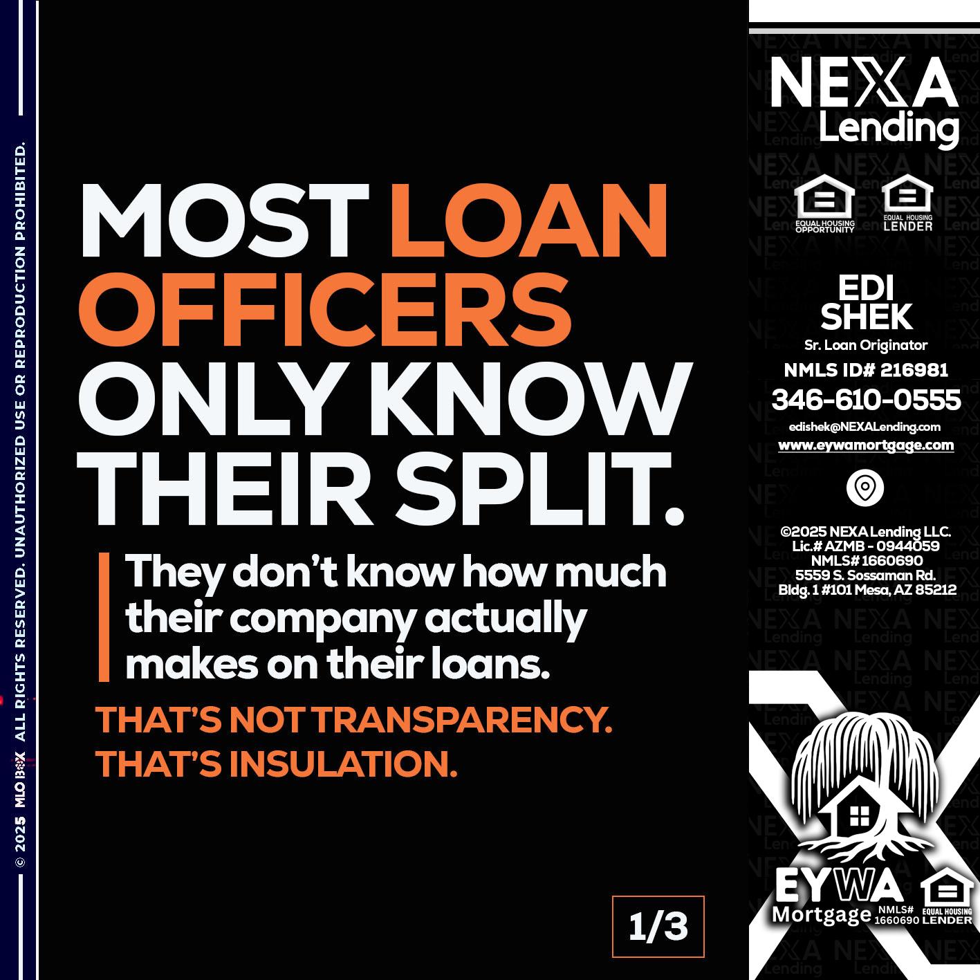 1 OF 3 - Edi Shek -Loan Originator