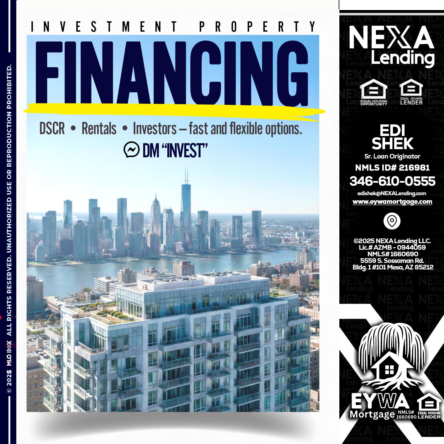 FINANCING - Edi Shek -Loan Originator