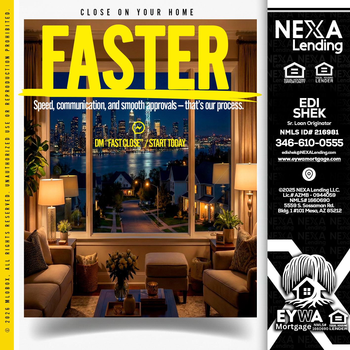 FASTER - Edi Shek -Loan Originator