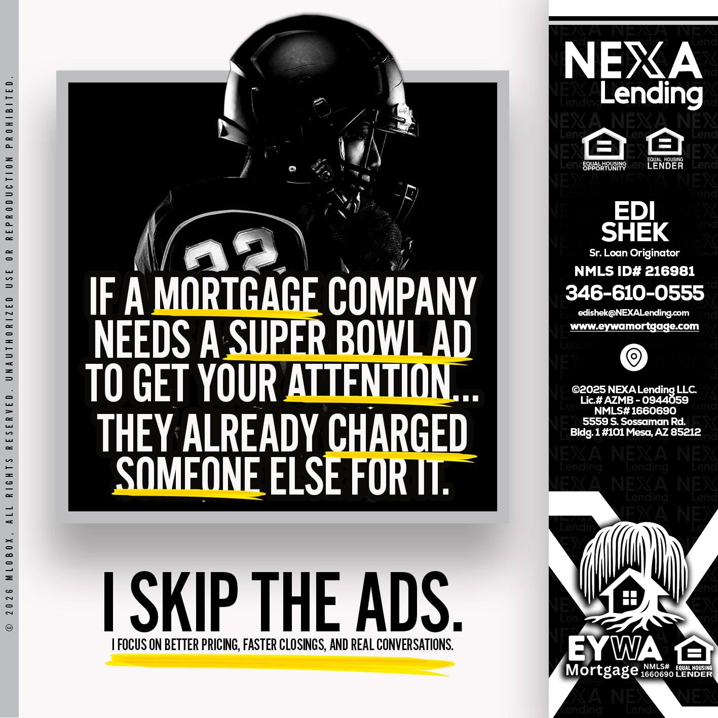 if a mortgage ad - Edi Shek -Loan Originator