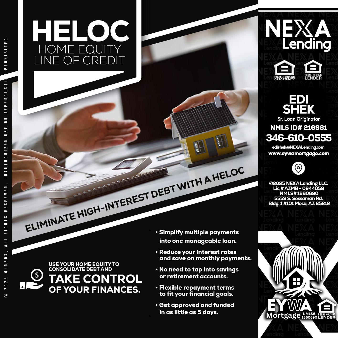 HELOC - Edi Shek -Loan Originator