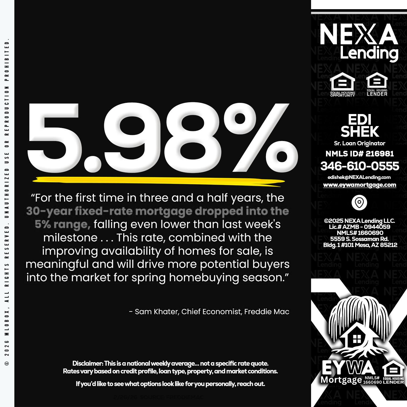 5.98% - Edi Shek -Loan Originator
