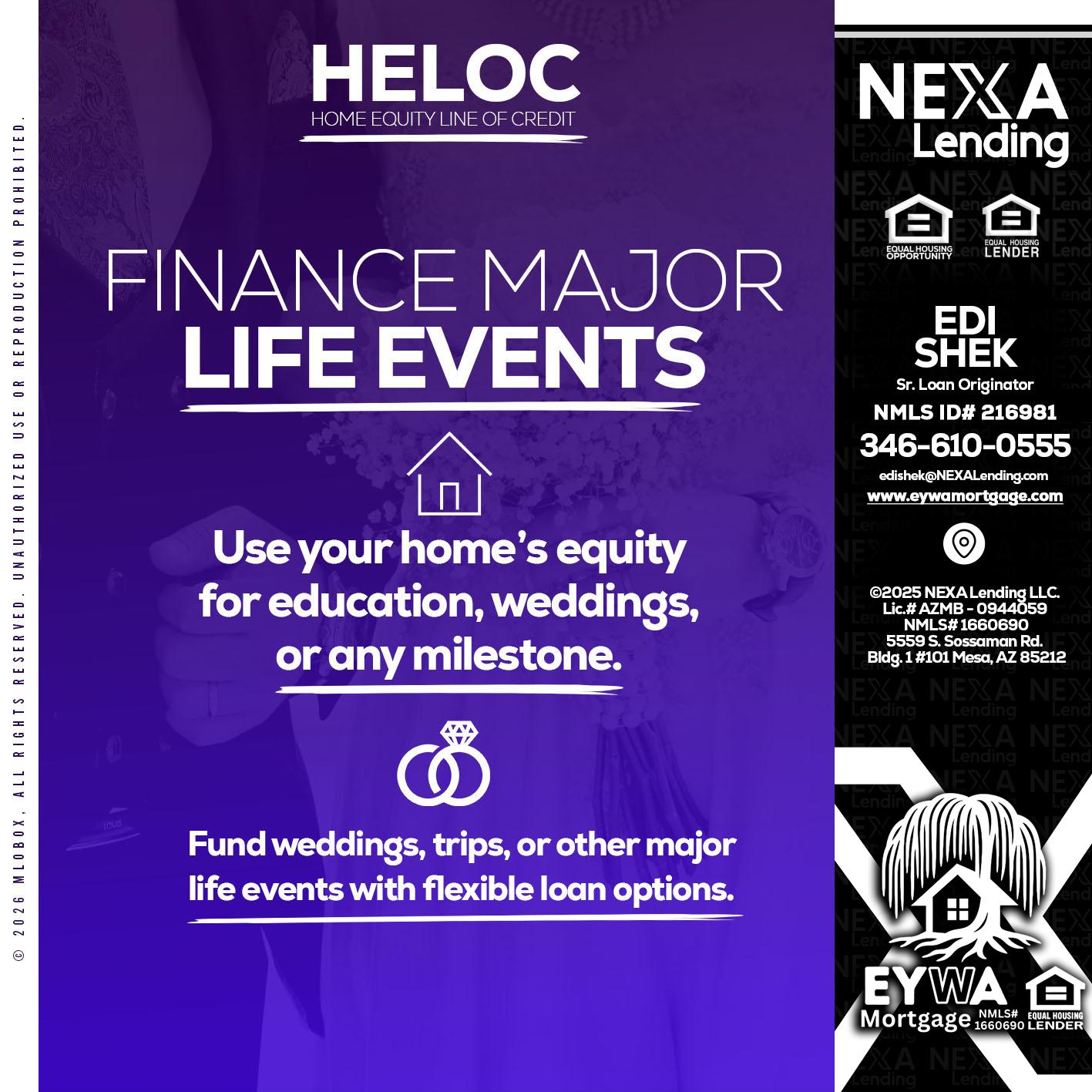 HELOC - Edi Shek -Loan Originator