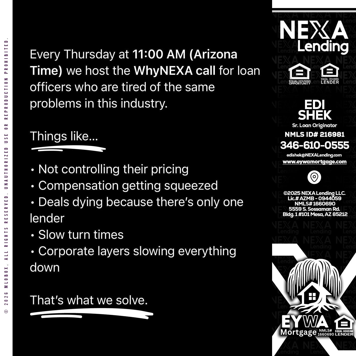 WHY NEXA - Edi Shek -Loan Originator