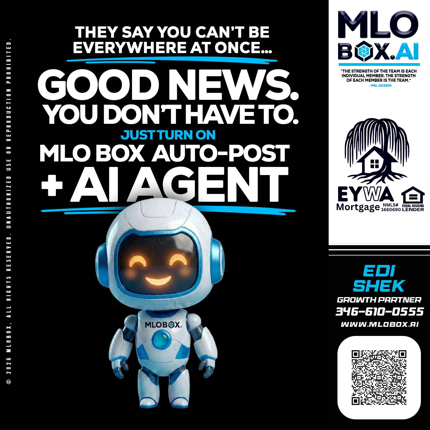 GOOD NEWS - Edi Shek -Loan Originator