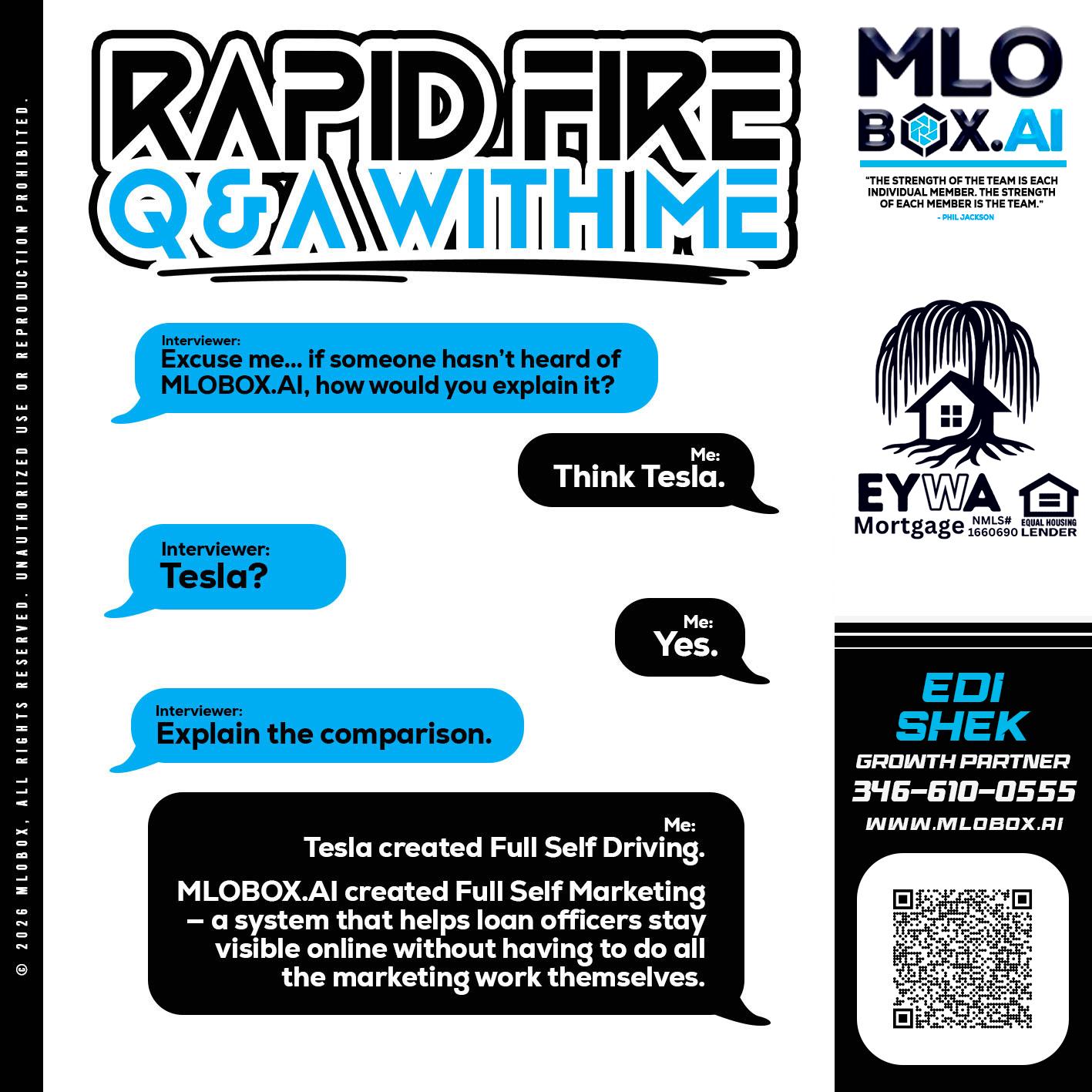 RAPID FIRE Q&A - Edi Shek -Loan Originator