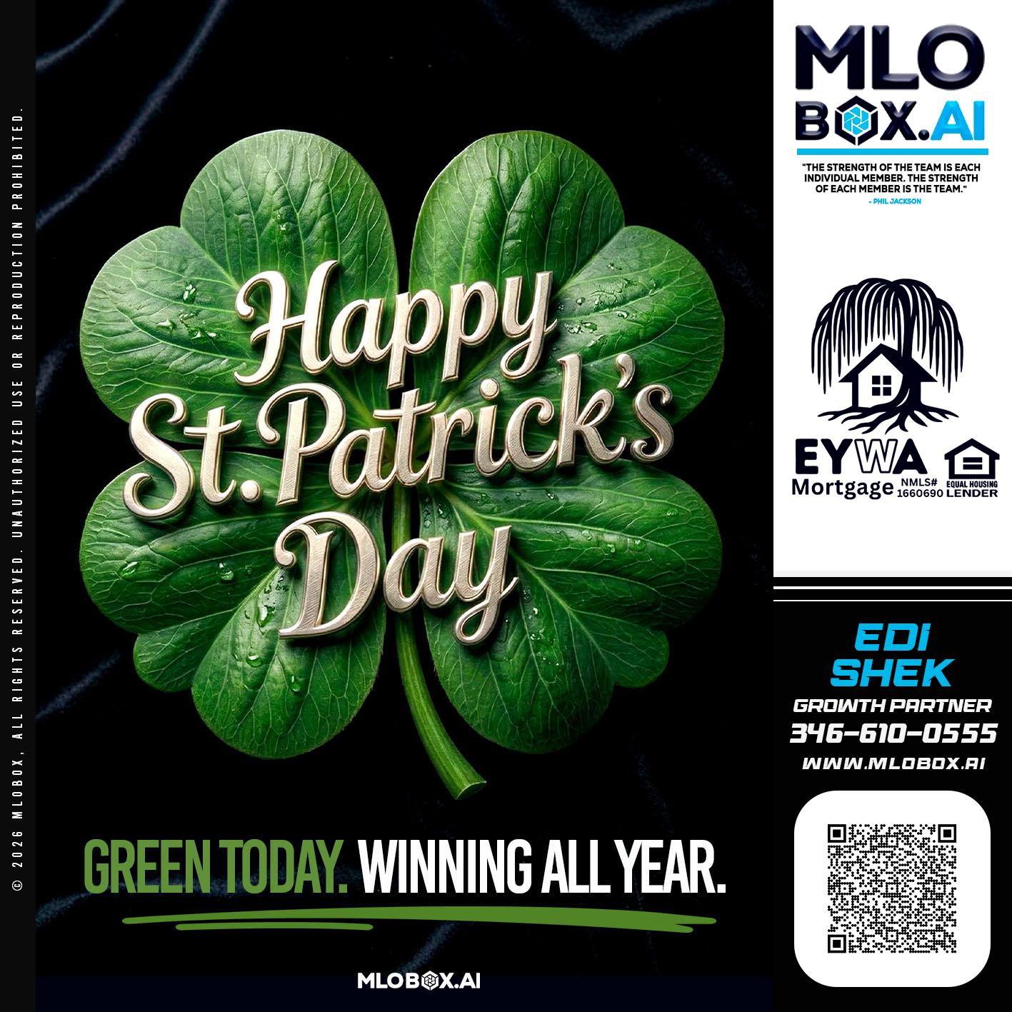 happy st Patricks day - Edi Shek -Loan Originator