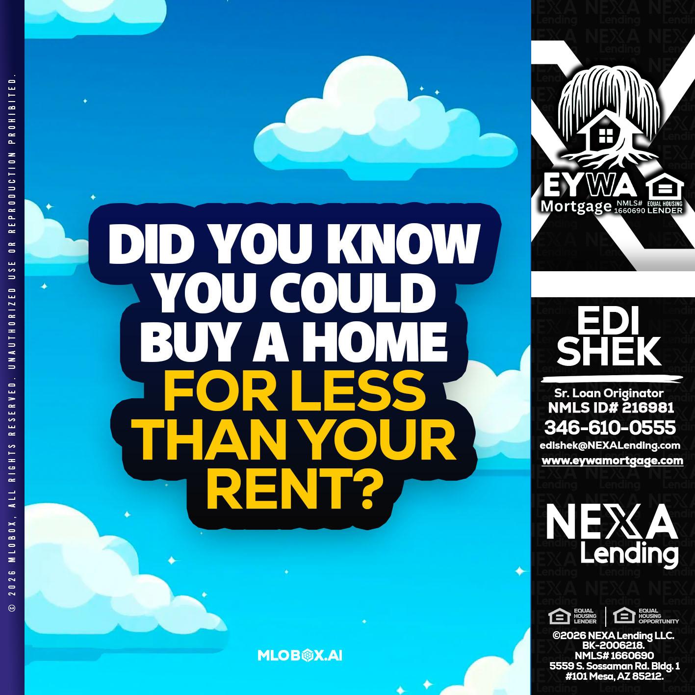DID YOU KNOW - Edi Shek -Loan Originator
