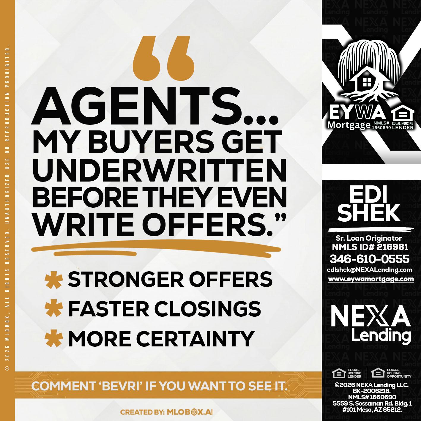 agents - Edi Shek -Loan Originator