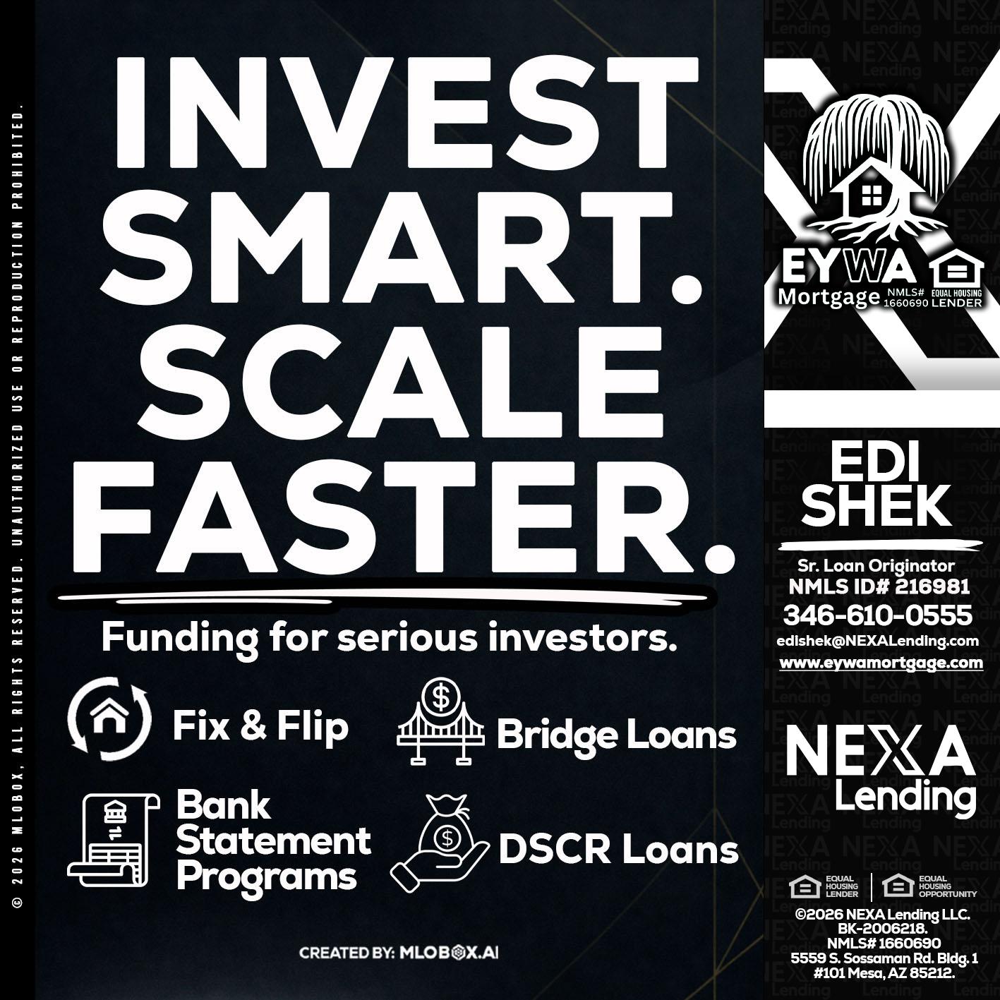 INVEST SMART - Edi Shek -Loan Originator