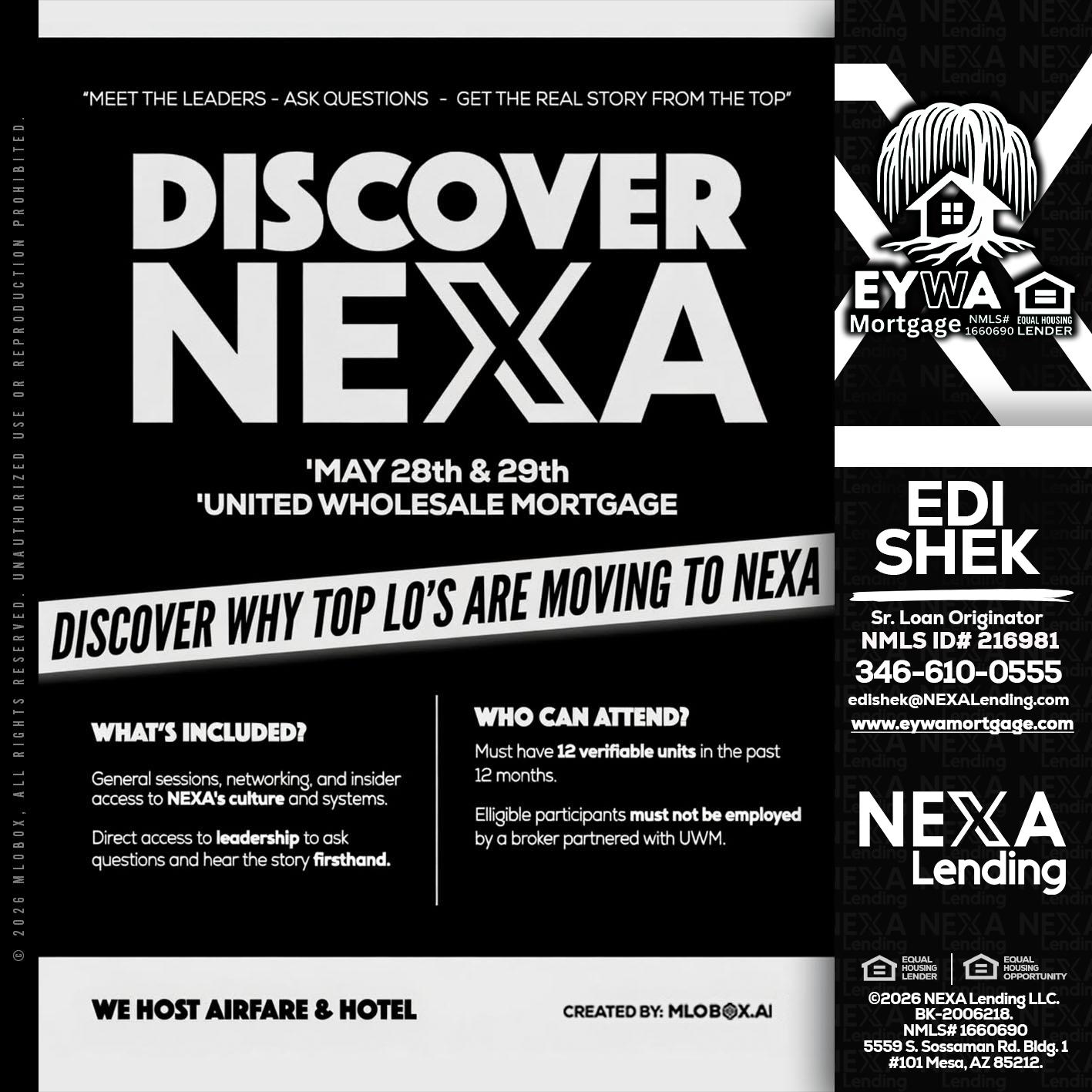 DISCOVER NEXA - Edi Shek -Loan Originator