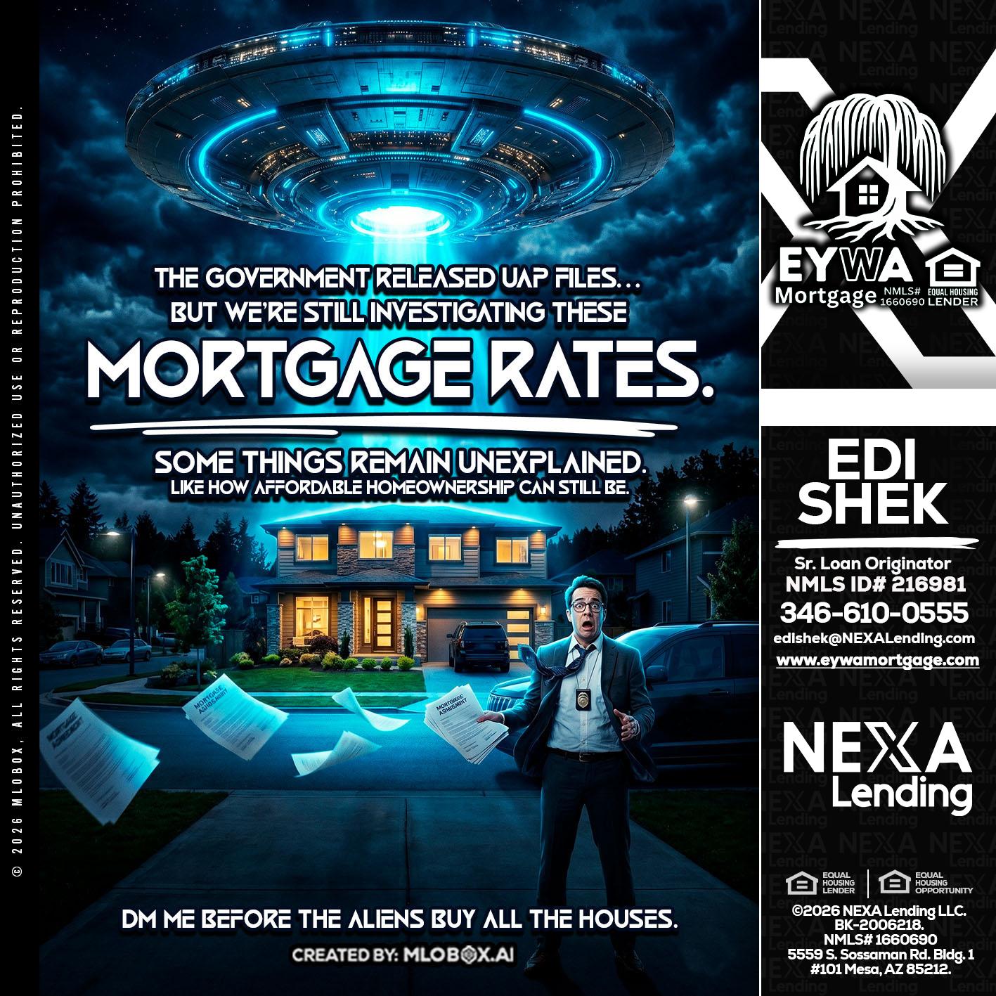 MORTGAGE RATES - Edi Shek -Loan Originator