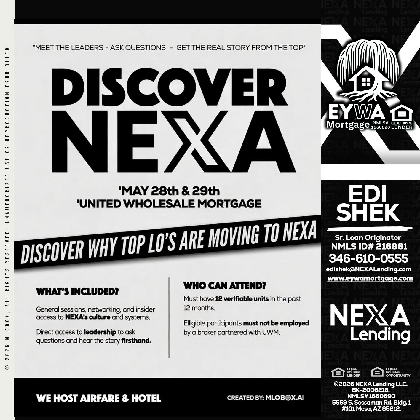 DISCOVER NEXA - Edi Shek -Loan Originator