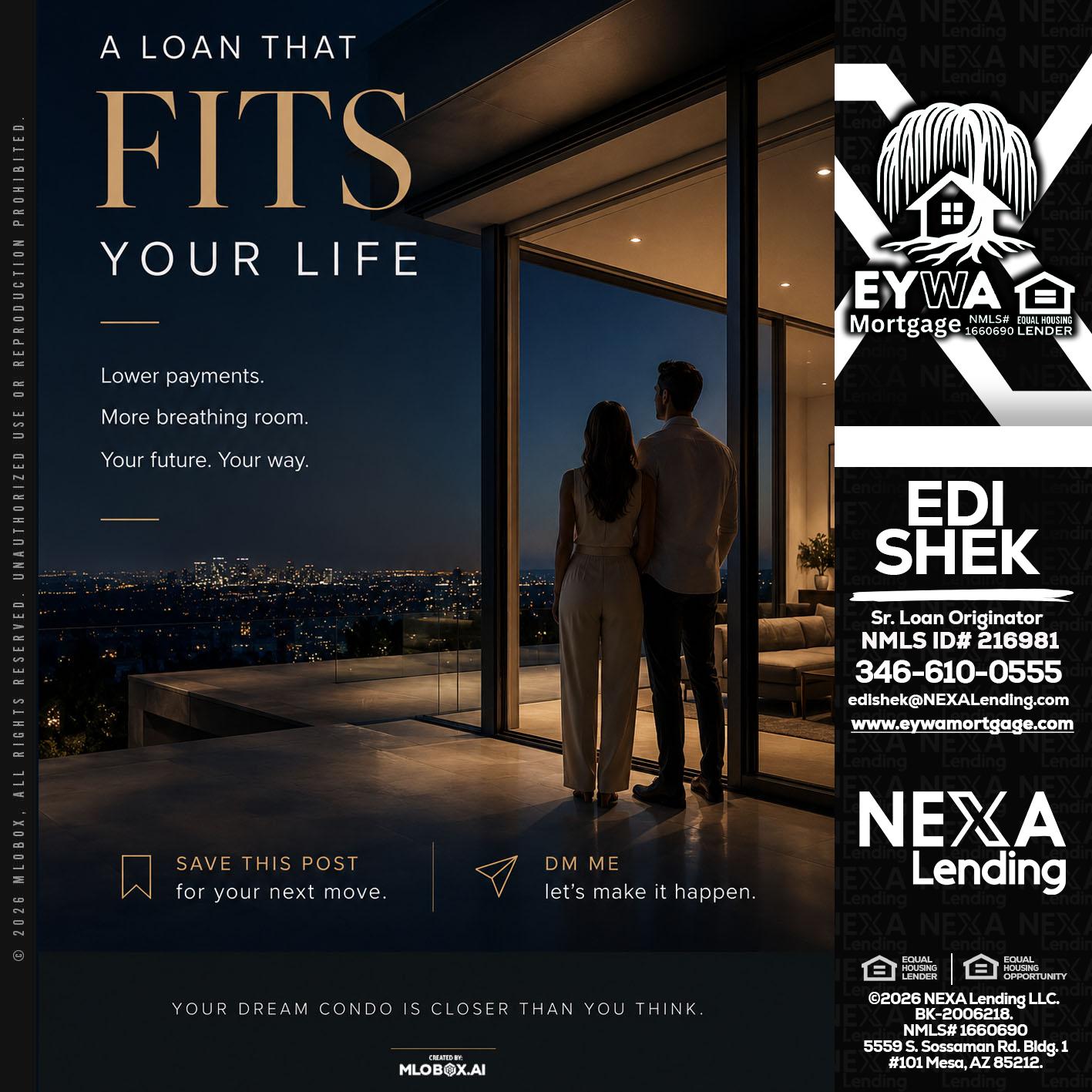 LOANS THAT FIT - Edi Shek -Loan Originator