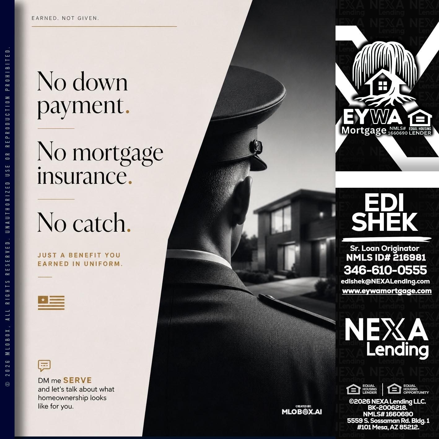 NO DOWN PAYMENT - Edi Shek -Loan Originator