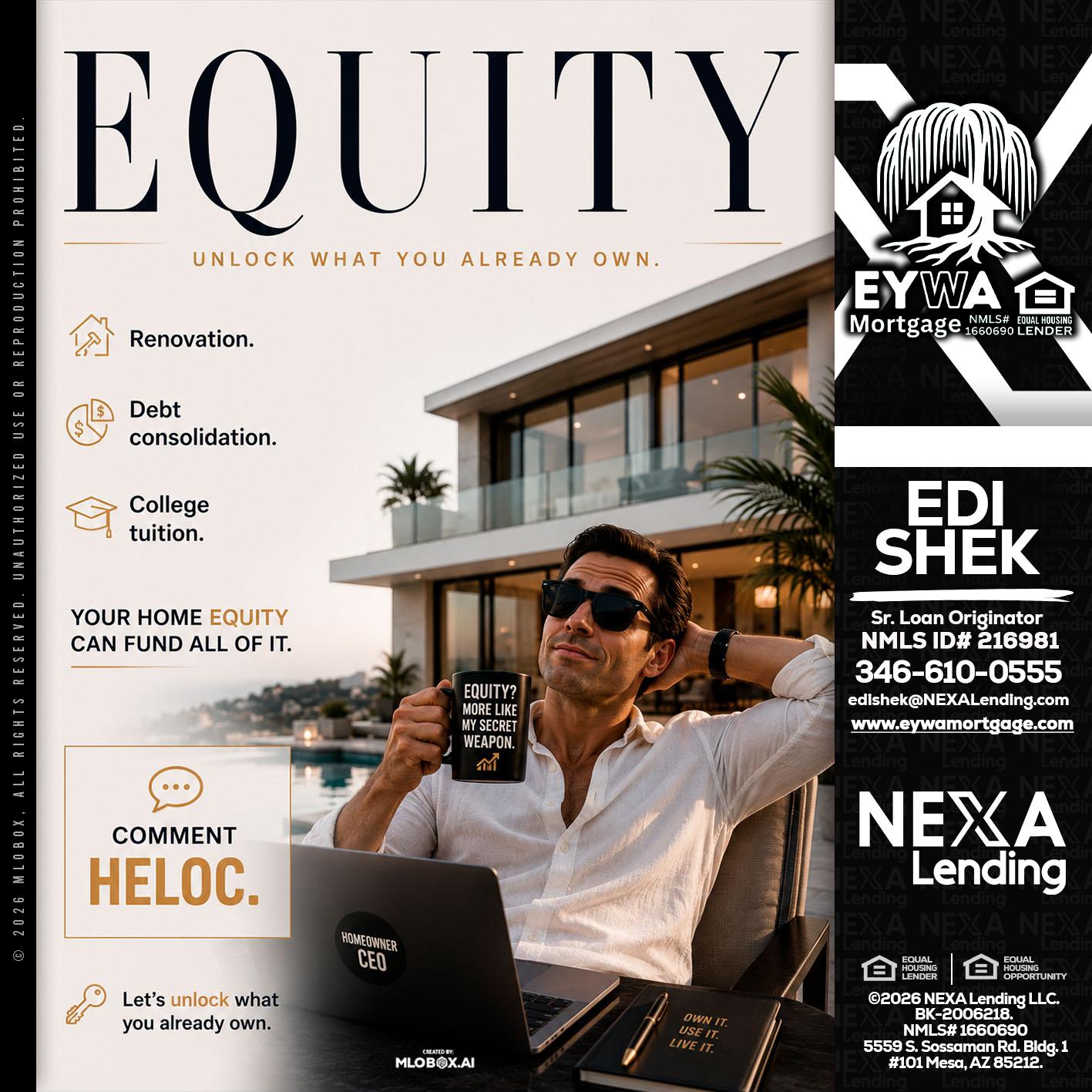 EQUITY - Edi Shek -Loan Originator