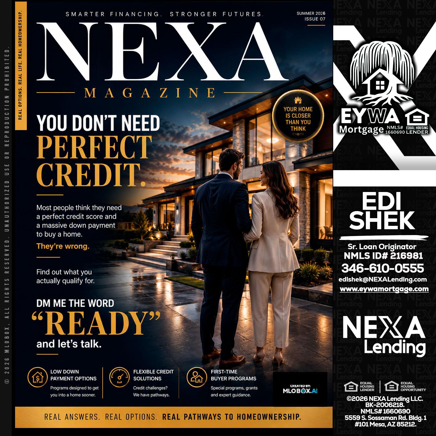 NEXA MAGAZINE - Edi Shek -Loan Originator