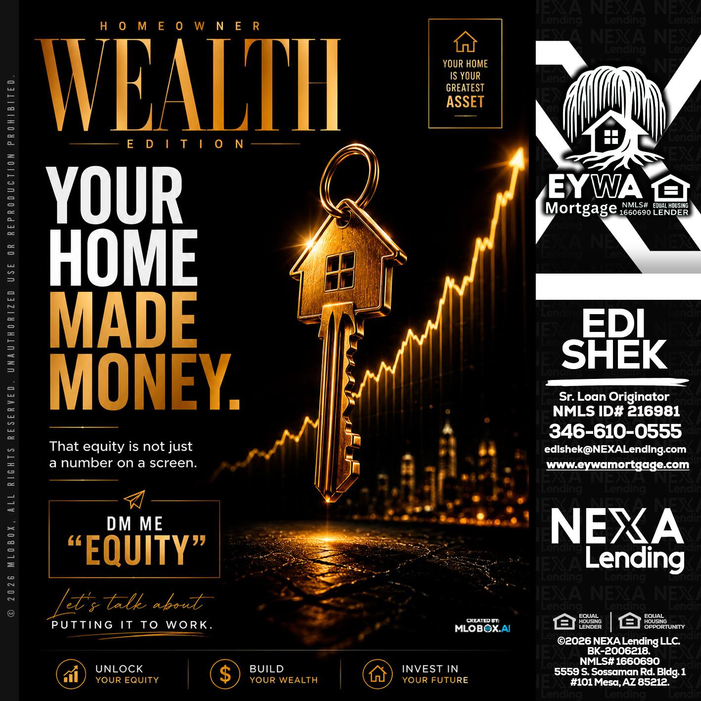 YOUR HOME MADE - Edi Shek -Loan Originator