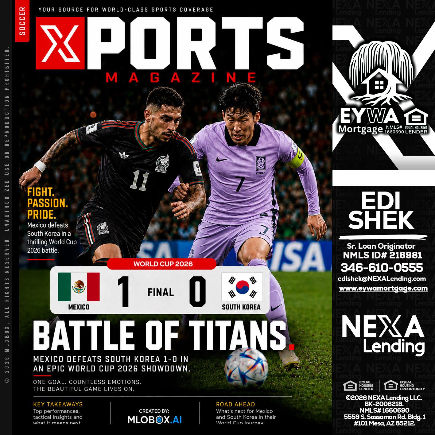 XPORTS MAGAZINE - Edi Shek -Loan Originator