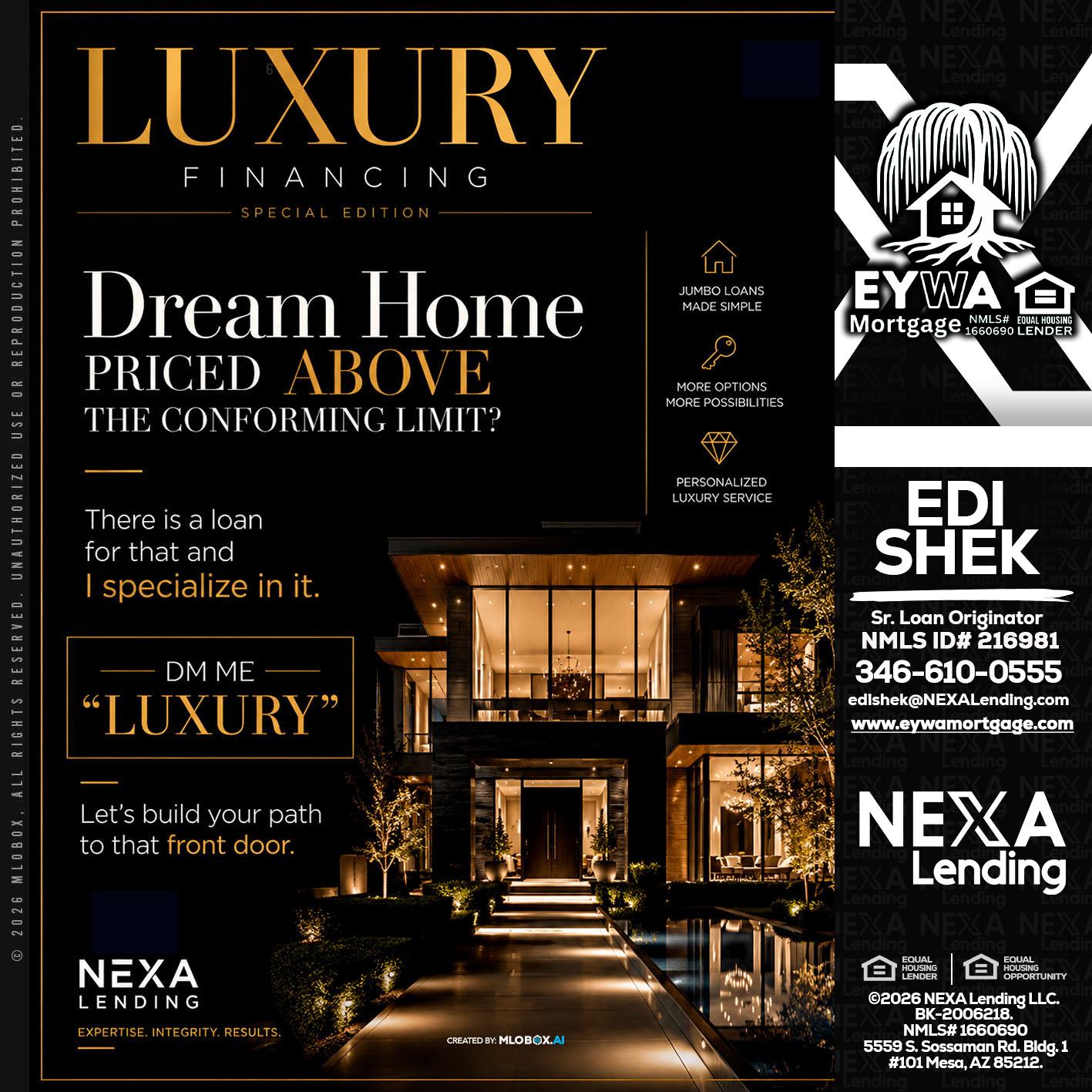 LUXURY - Edi Shek -Loan Originator
