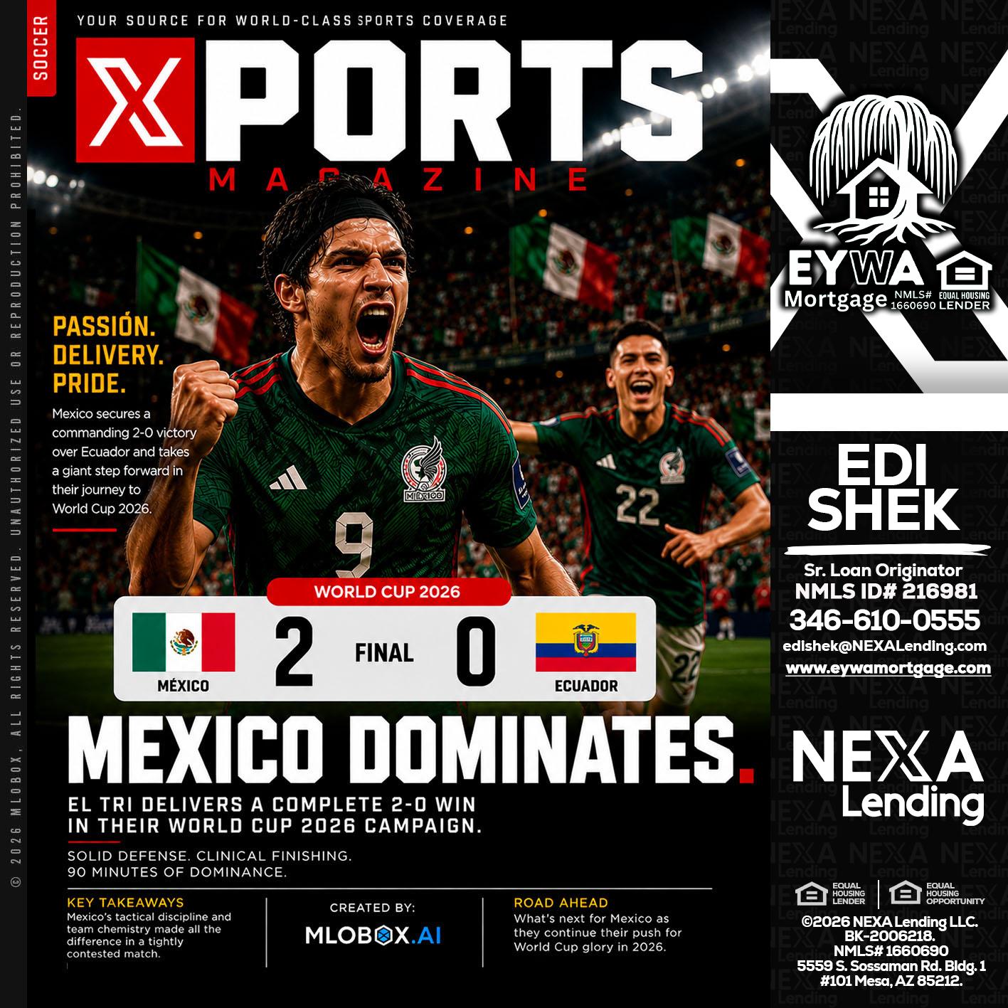 XPORTS MEX 2-0 ECUADOR - Edi Shek -Loan Originator
