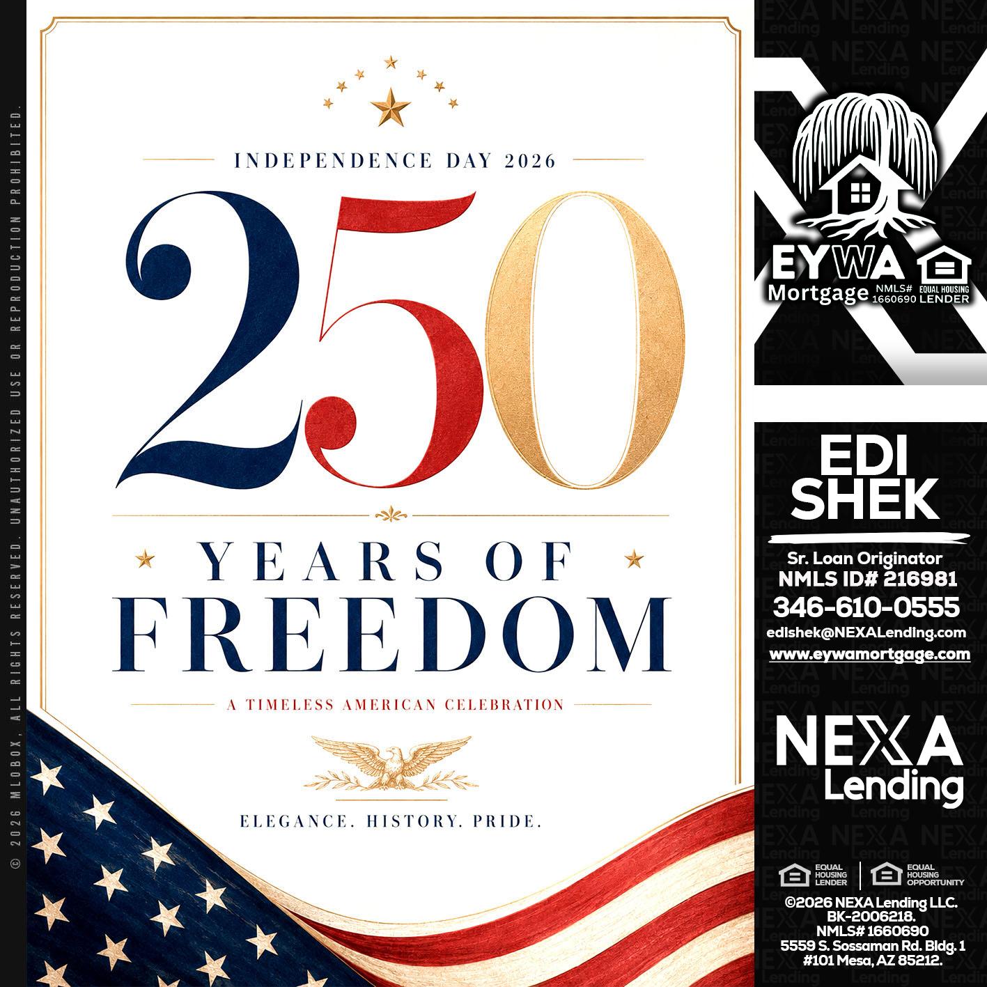 250 YEARS - Edi Shek -Loan Originator