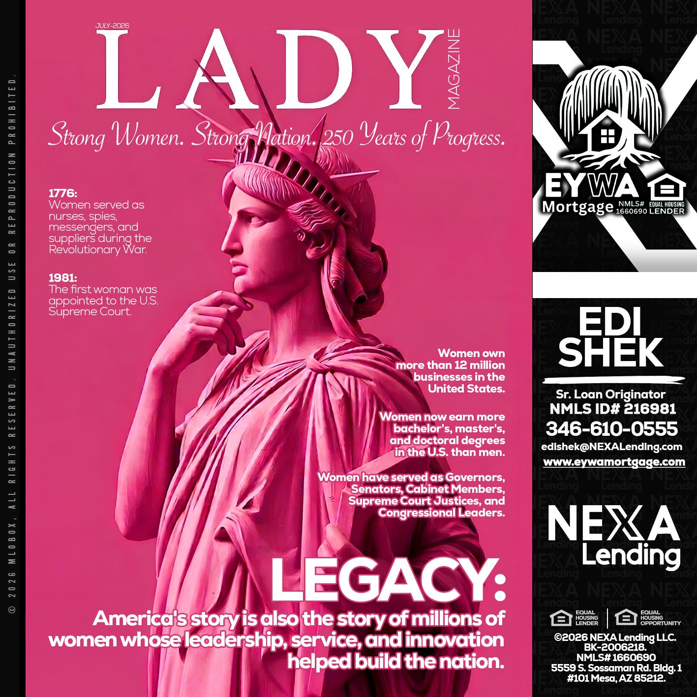 LADY LIBERTY! - Edi Shek -Loan Originator
