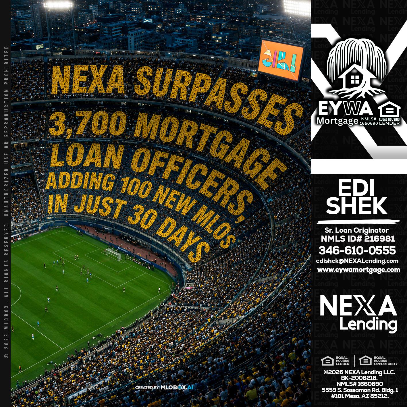 NEXA SURPASSES - Edi Shek -Loan Originator