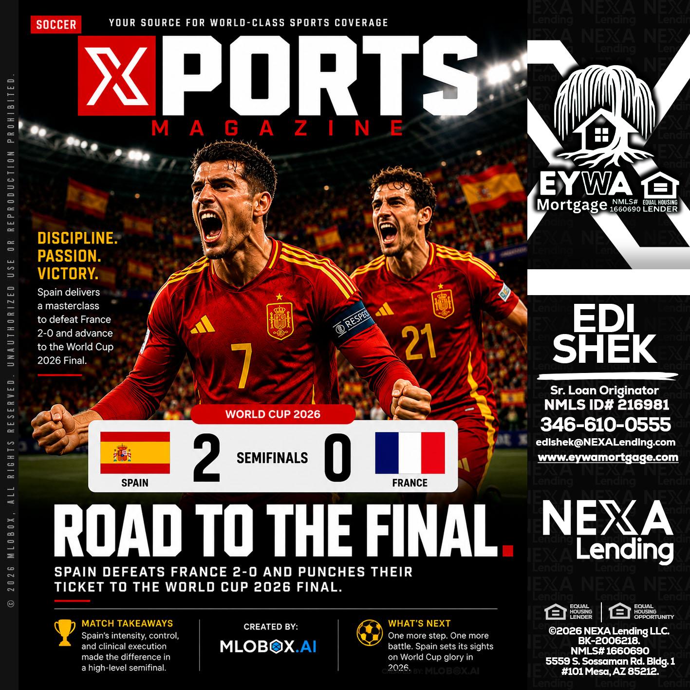 XPORTS WORLD CUP 2026 - Edi Shek -Loan Originator
