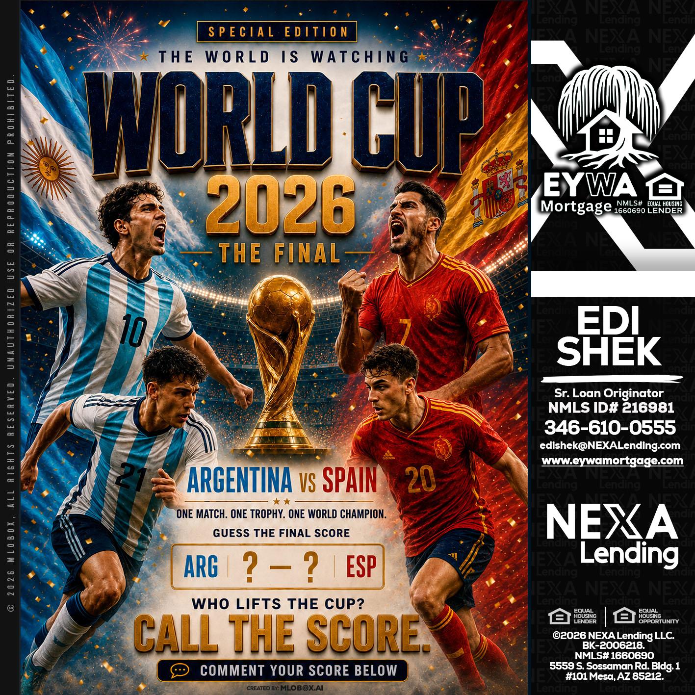 World Cup 2026 finals - Edi Shek -Loan Originator