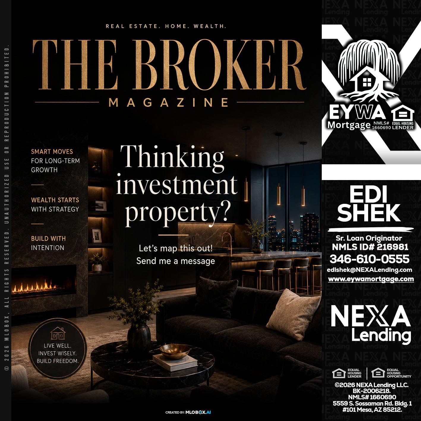 THE BROKER - Edi Shek -Loan Originator