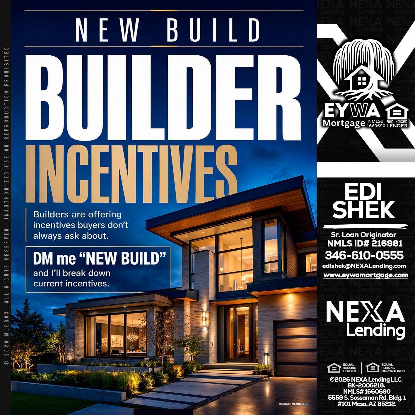 NEW BUILDER - Edi Shek -Loan Originator