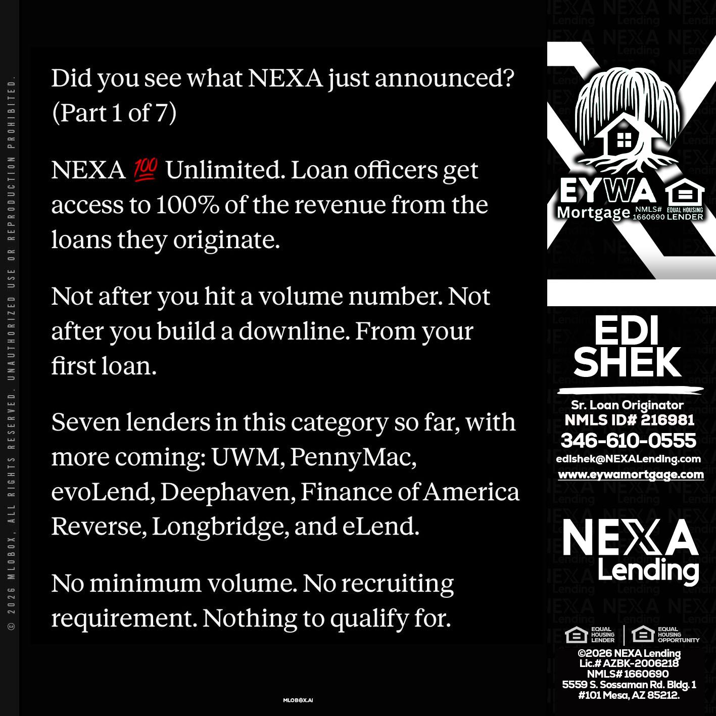 DID YOU KNOW - Edi Shek -Loan Originator