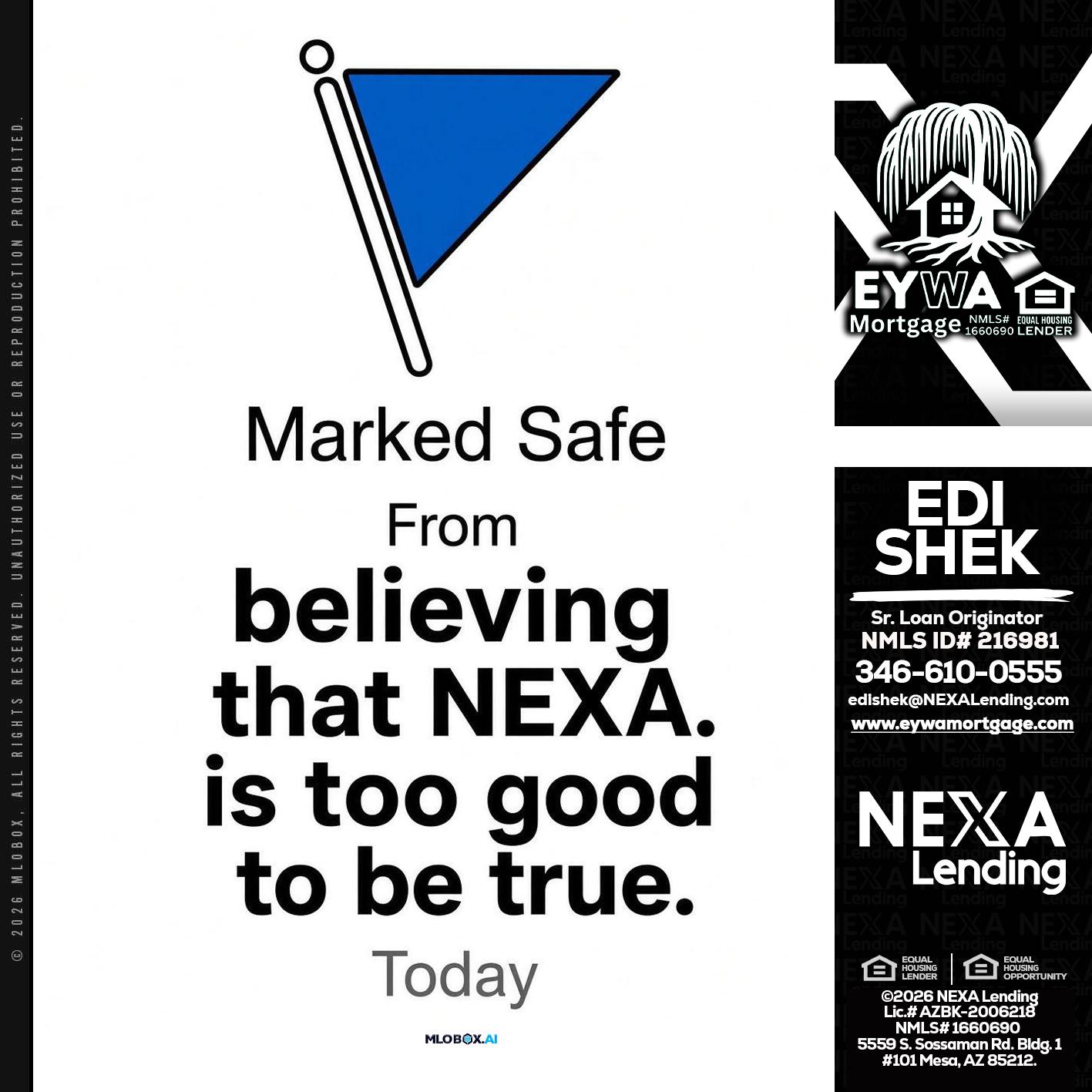MARKED SAFE - Edi Shek -Loan Originator