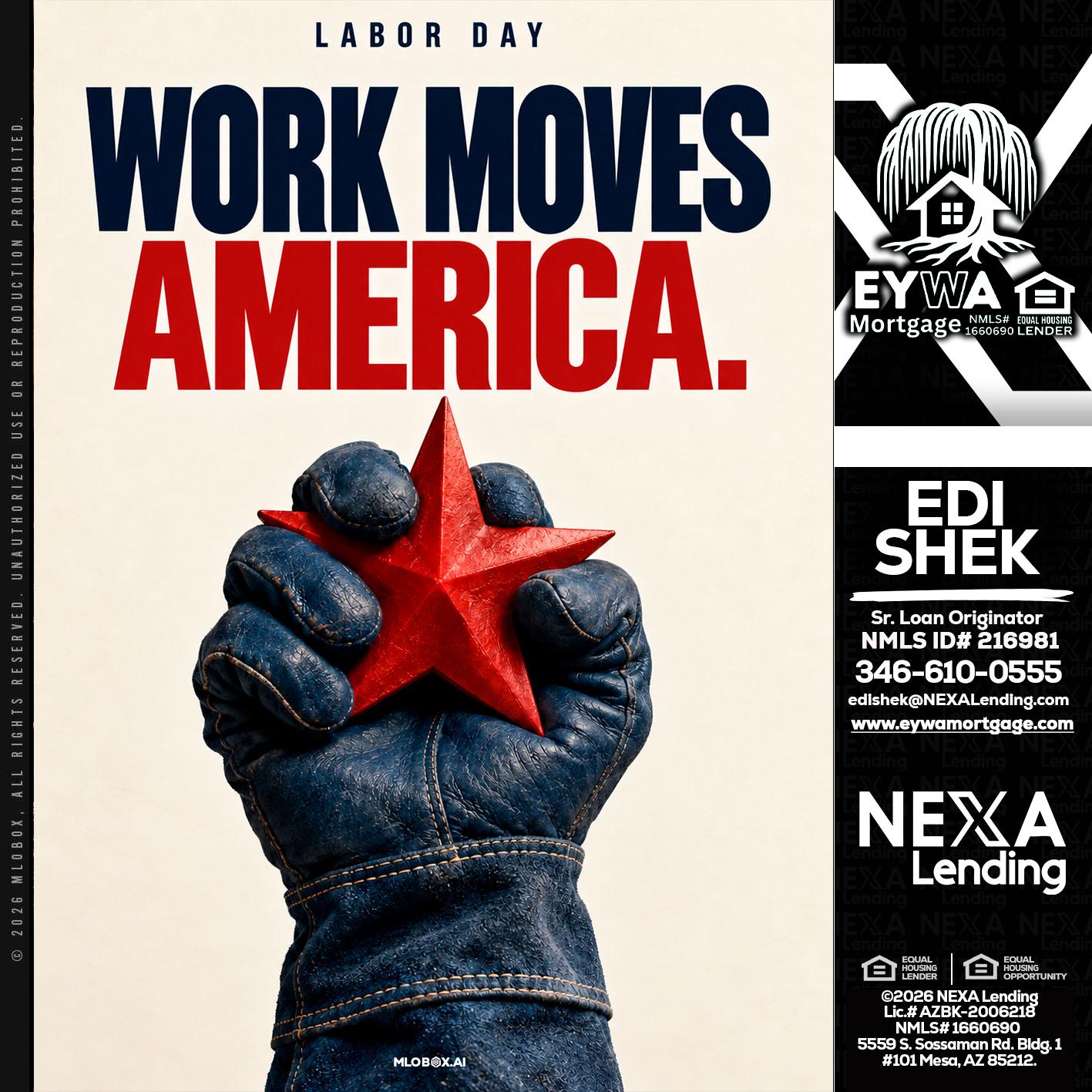 WORKS MOVES AMERICA - Edi Shek -Loan Originator
