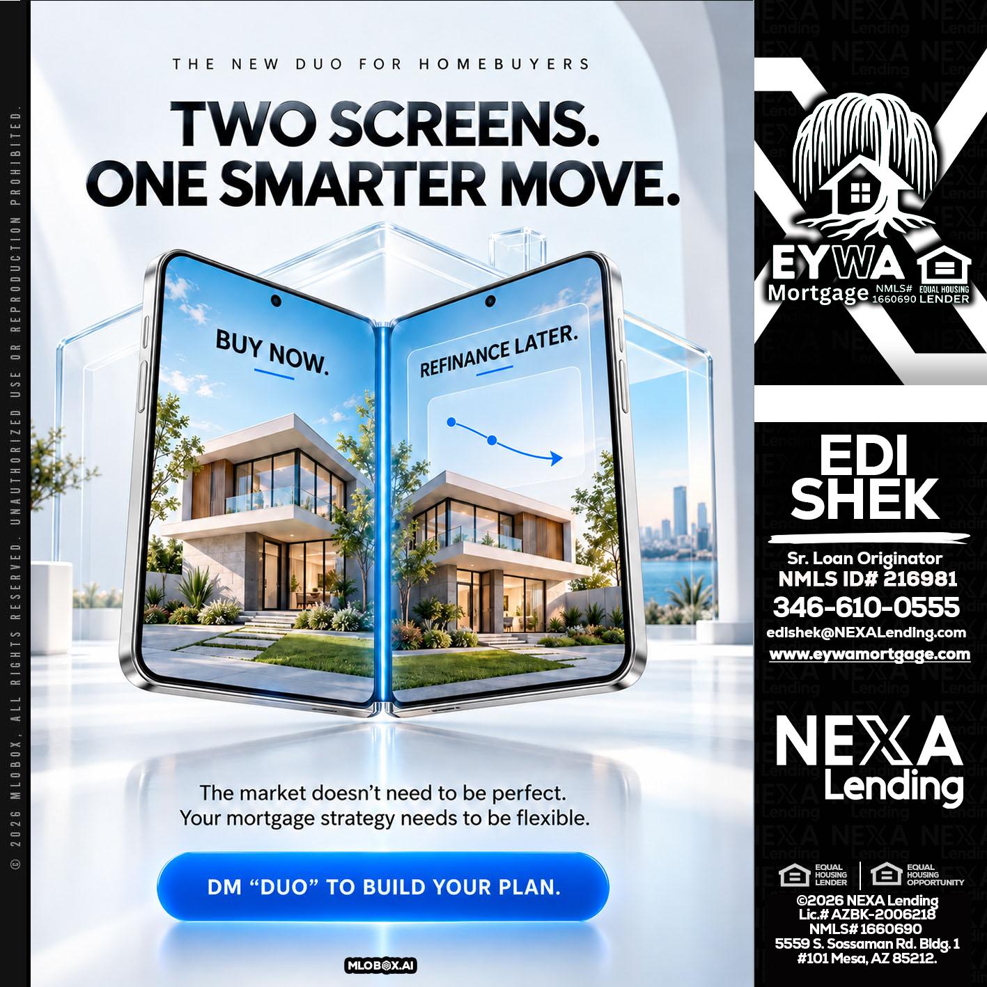 TWO SCREENS - Edi Shek -Loan Originator
