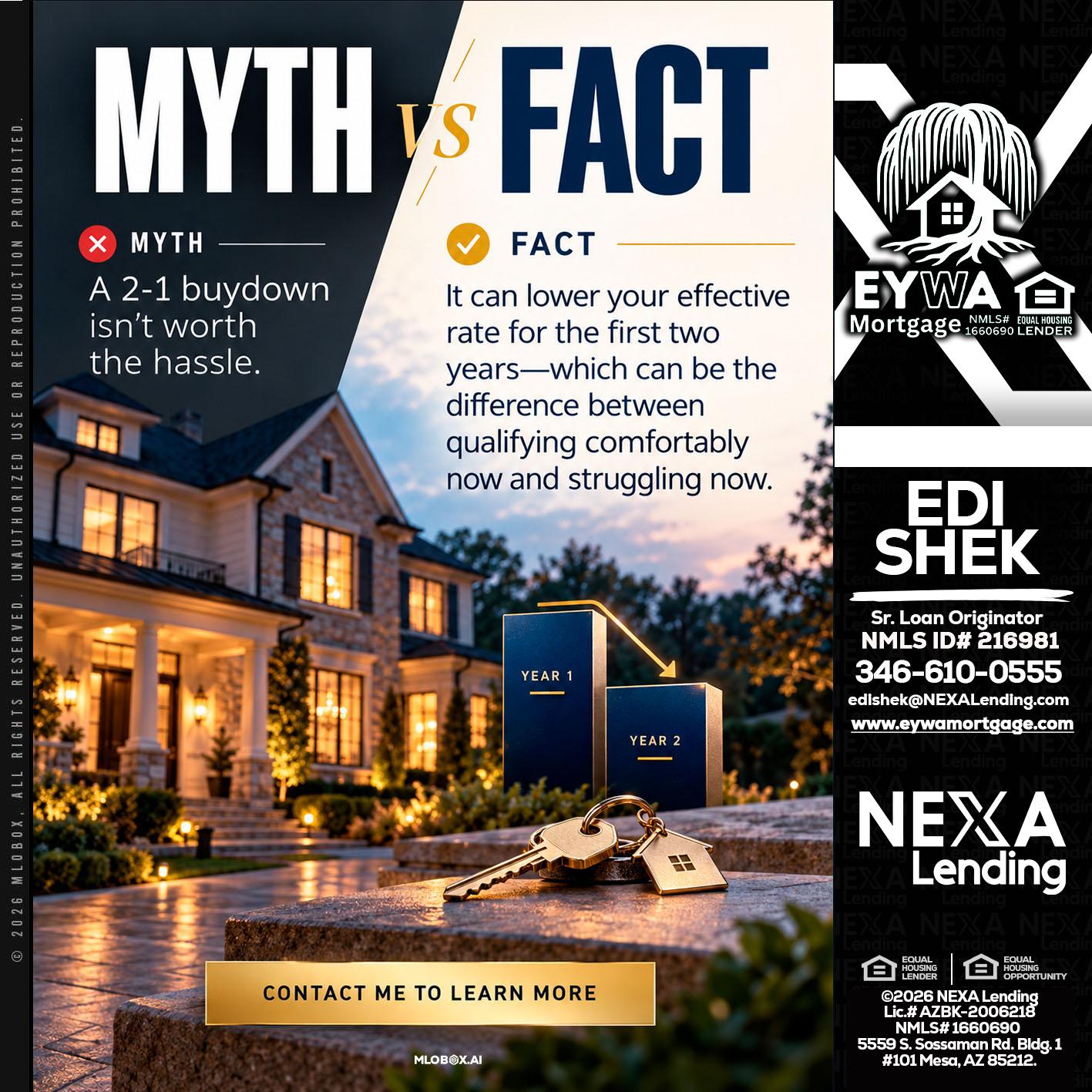 MYTH VS FACT - Edi Shek -Loan Originator