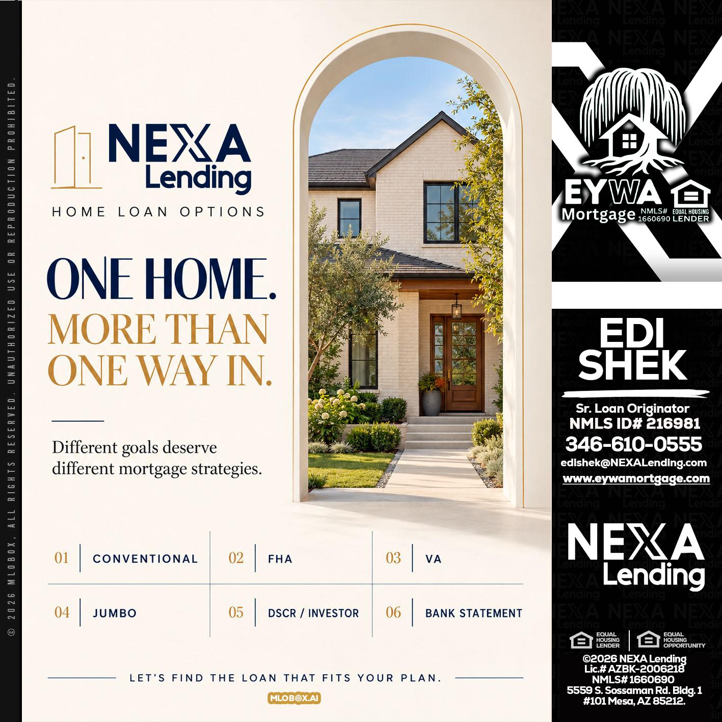 ONE HOME - Edi Shek -Loan Originator