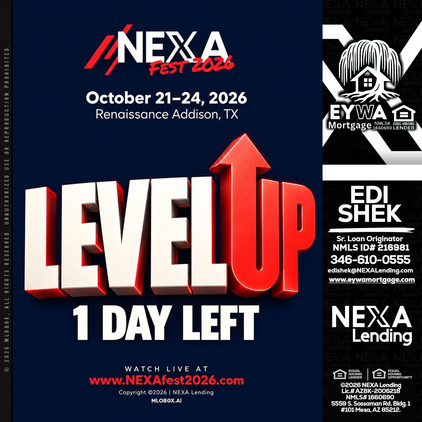 LEVEL UP - Edi Shek -Loan Originator